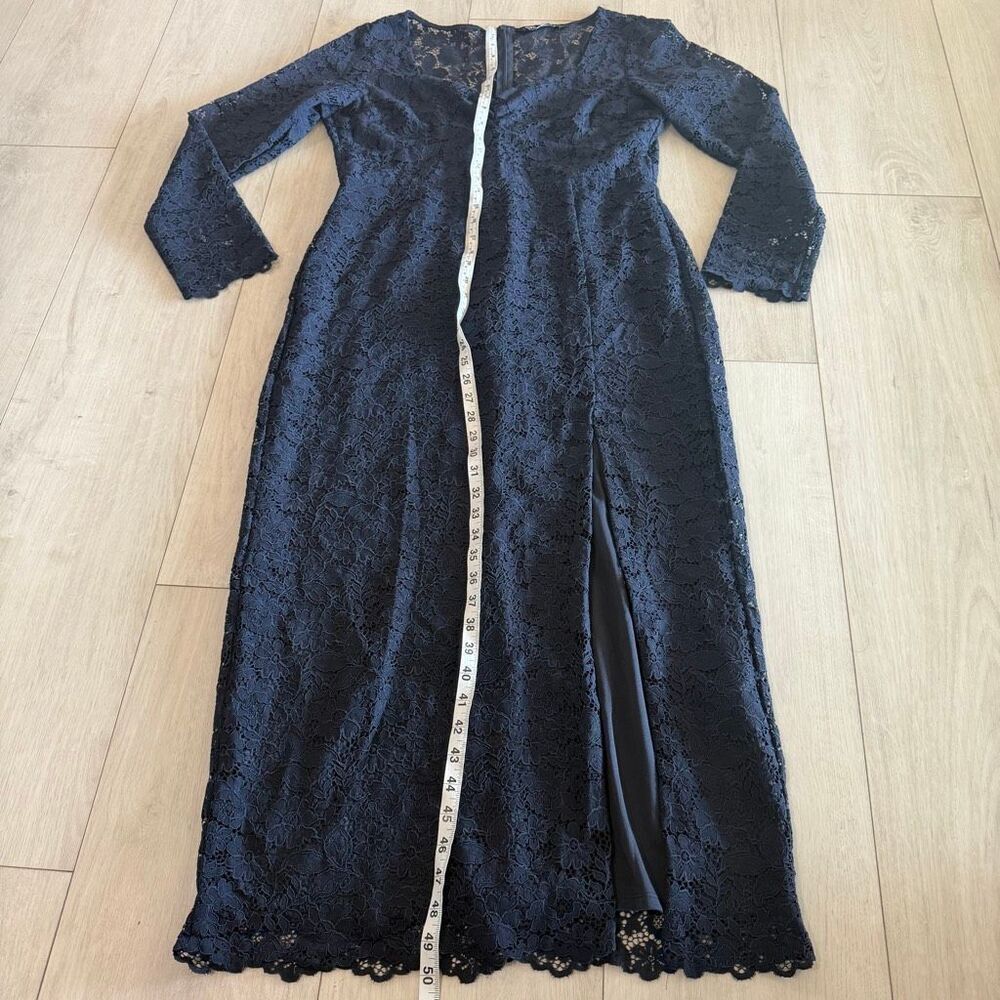 Zara women’s navy blue lace dress size XL - Picture 2 of 9